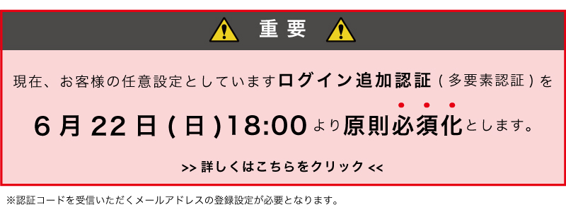 ログイン追加認証